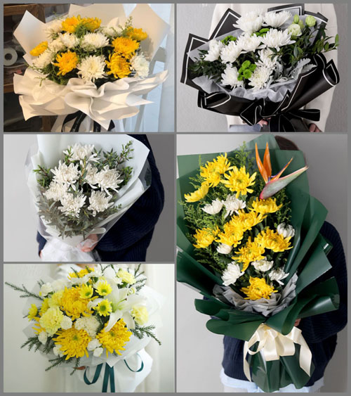 广东佛山市三水区西南街道五顶岗村白事花束代送